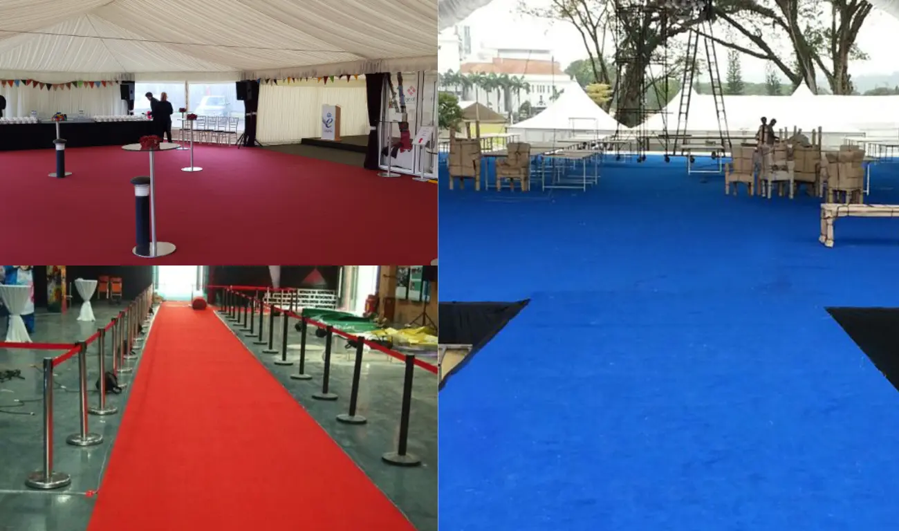 Cubrepisos para eventos