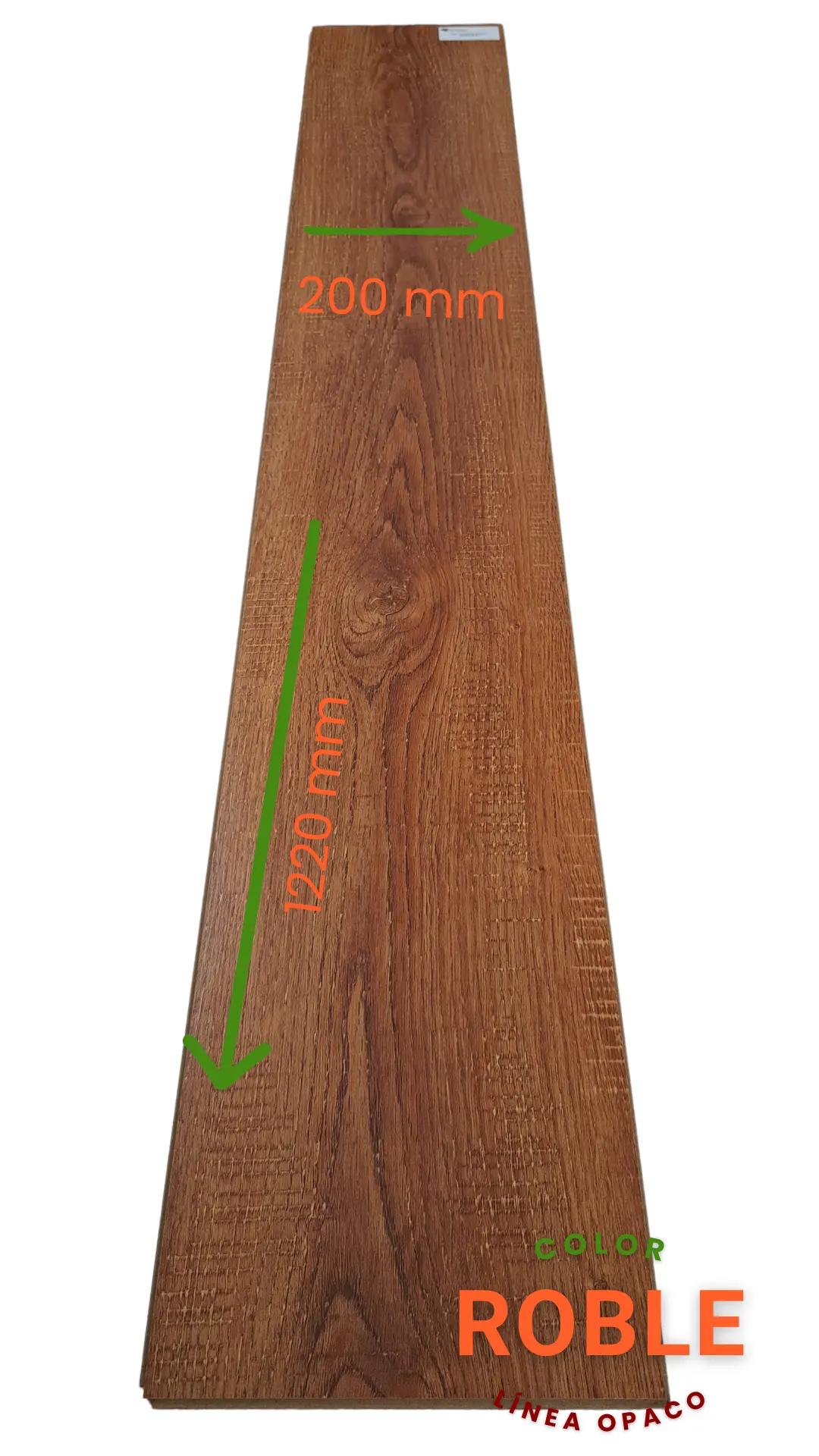 Piso Flotante Roble- 8mm - Linea Opaco - Fromato de tabla
