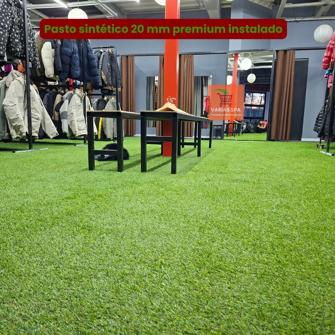Pasto Sintético 20mm - Línea Premium - Para espacios comerciales
