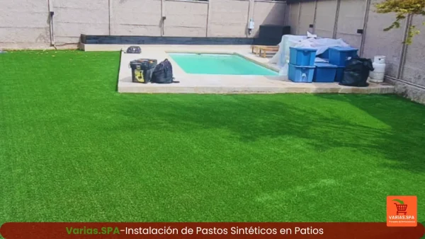 Instalación de Pasto Sintético patio
