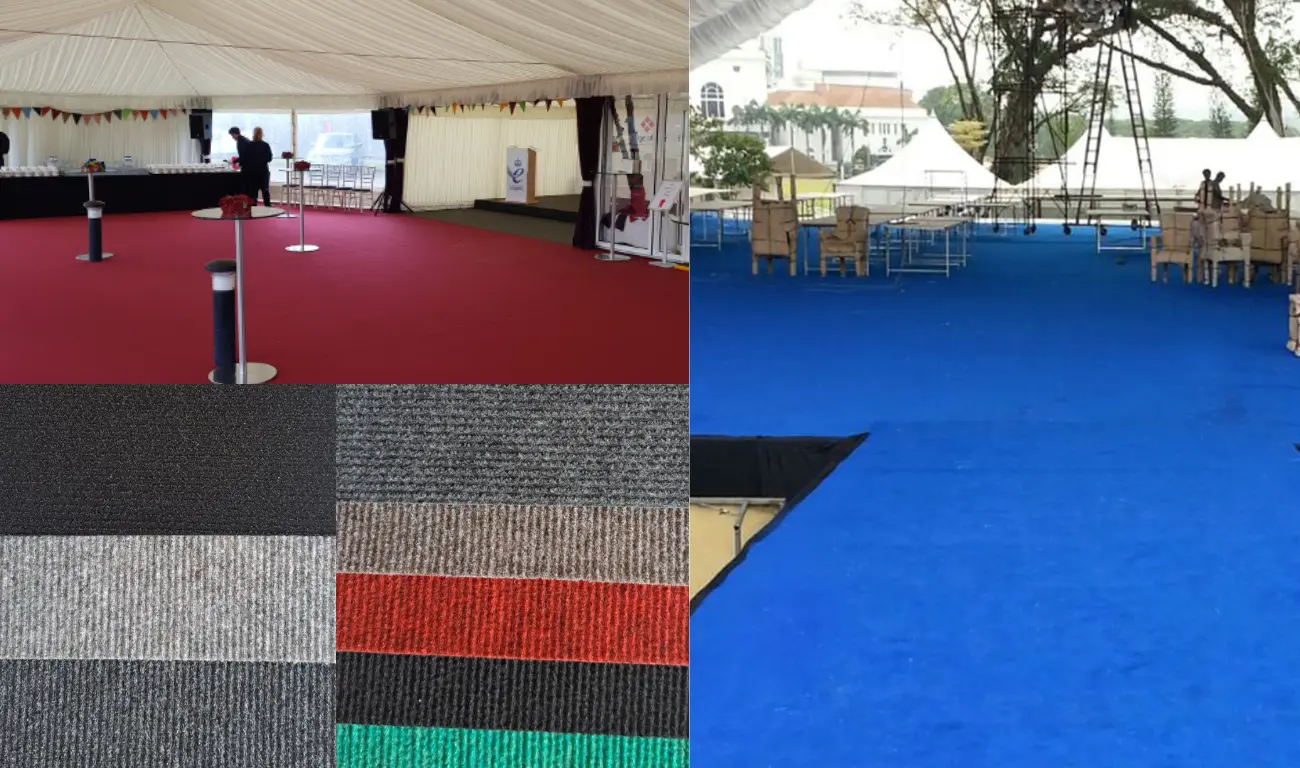 Cubrepisos engomados y sin gomas