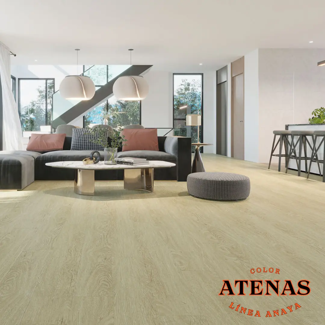 Piso Vinílico SPC 5.5mm – Anaya - Color Atenas - En Proyecto