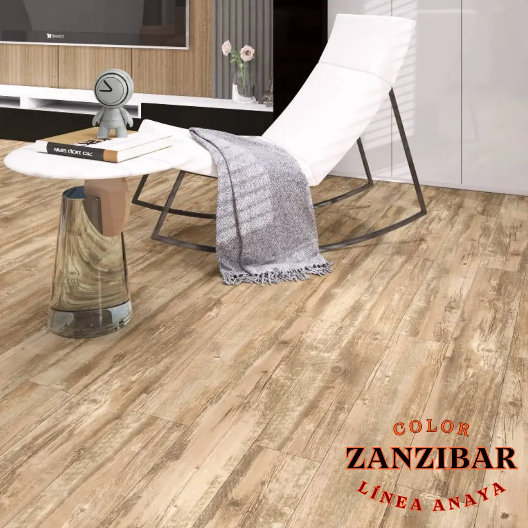 Piso Vinílico SPC 5.5mm – Anaya - Color Zanzibar - En proyecto