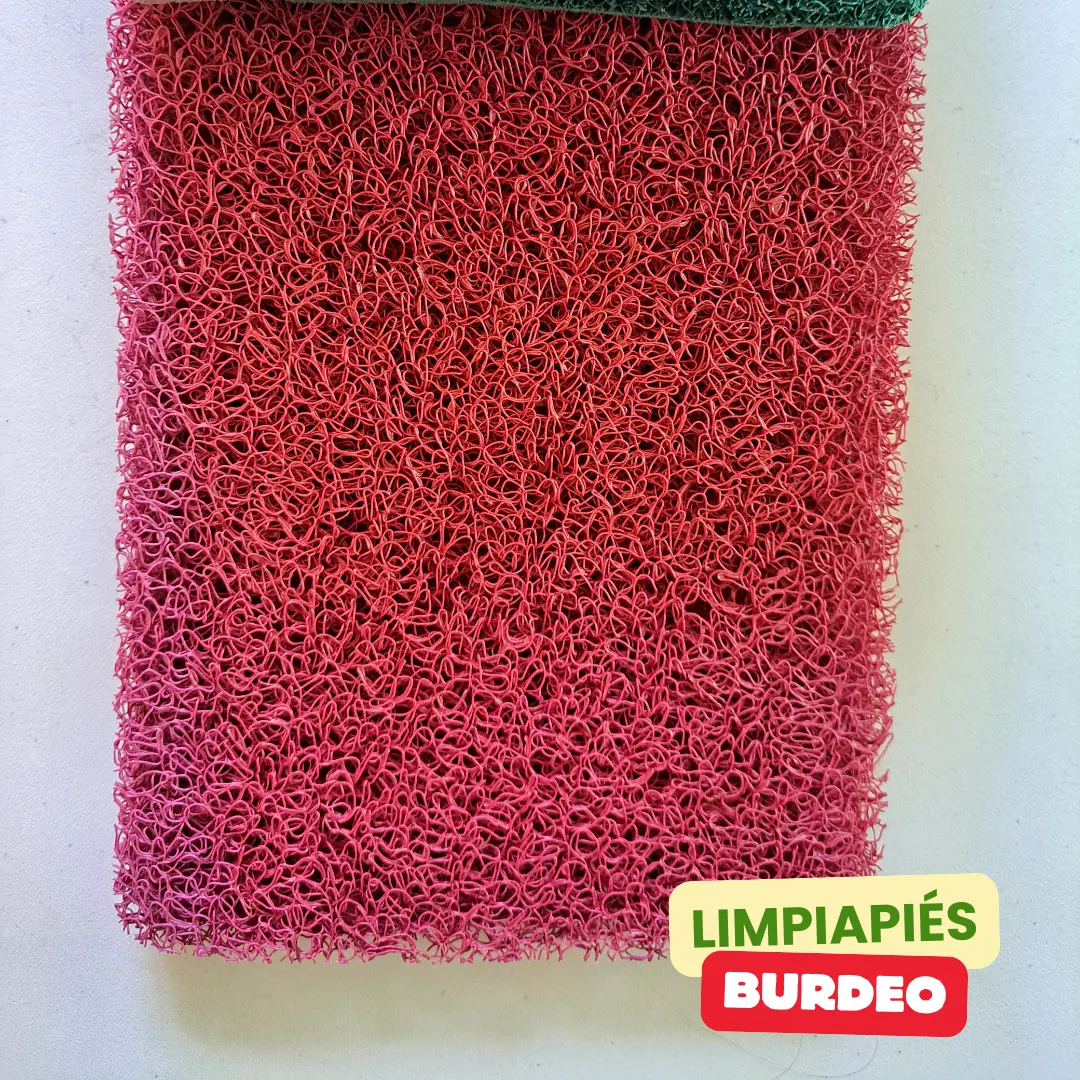Limpiapiés De PVC - Color Burdeo