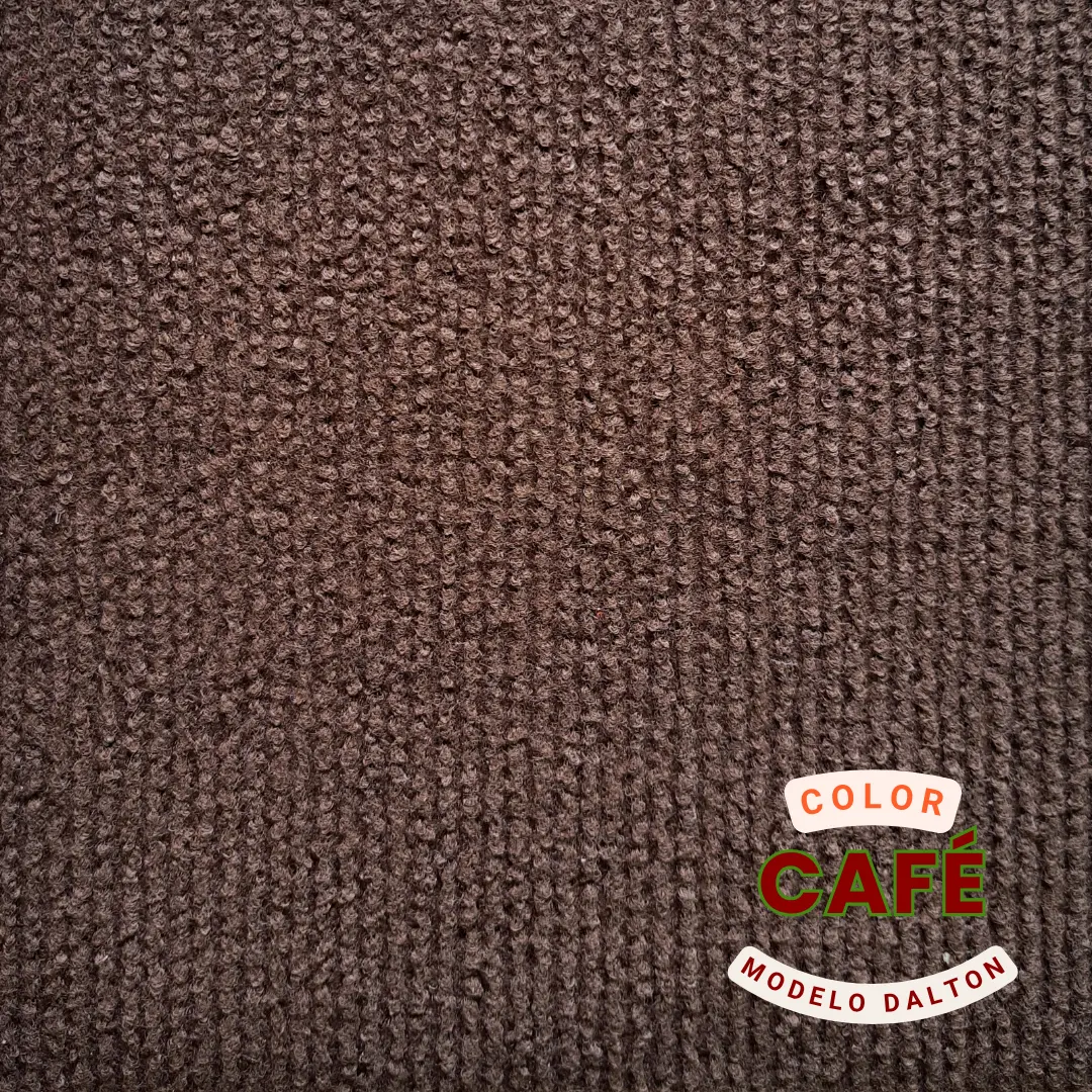 Cubrepisos Con Base De Goma - Modelo Dalton - Color Café